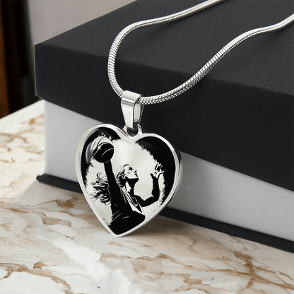 Volleyball Necklace – Heart Pendant for Volleyball Lovers