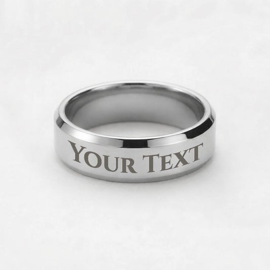 Personalized engraved ring