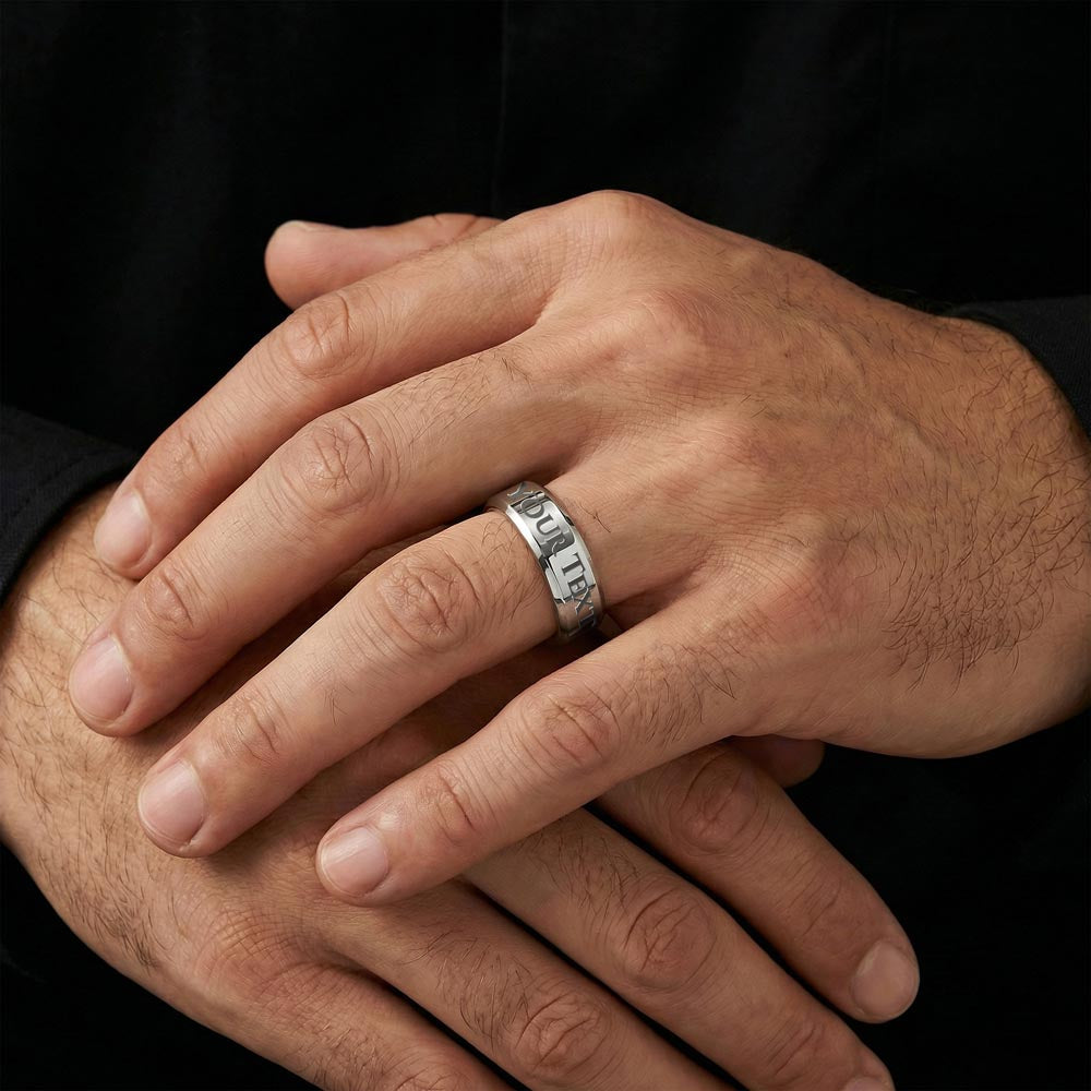 Personalized engraved ring