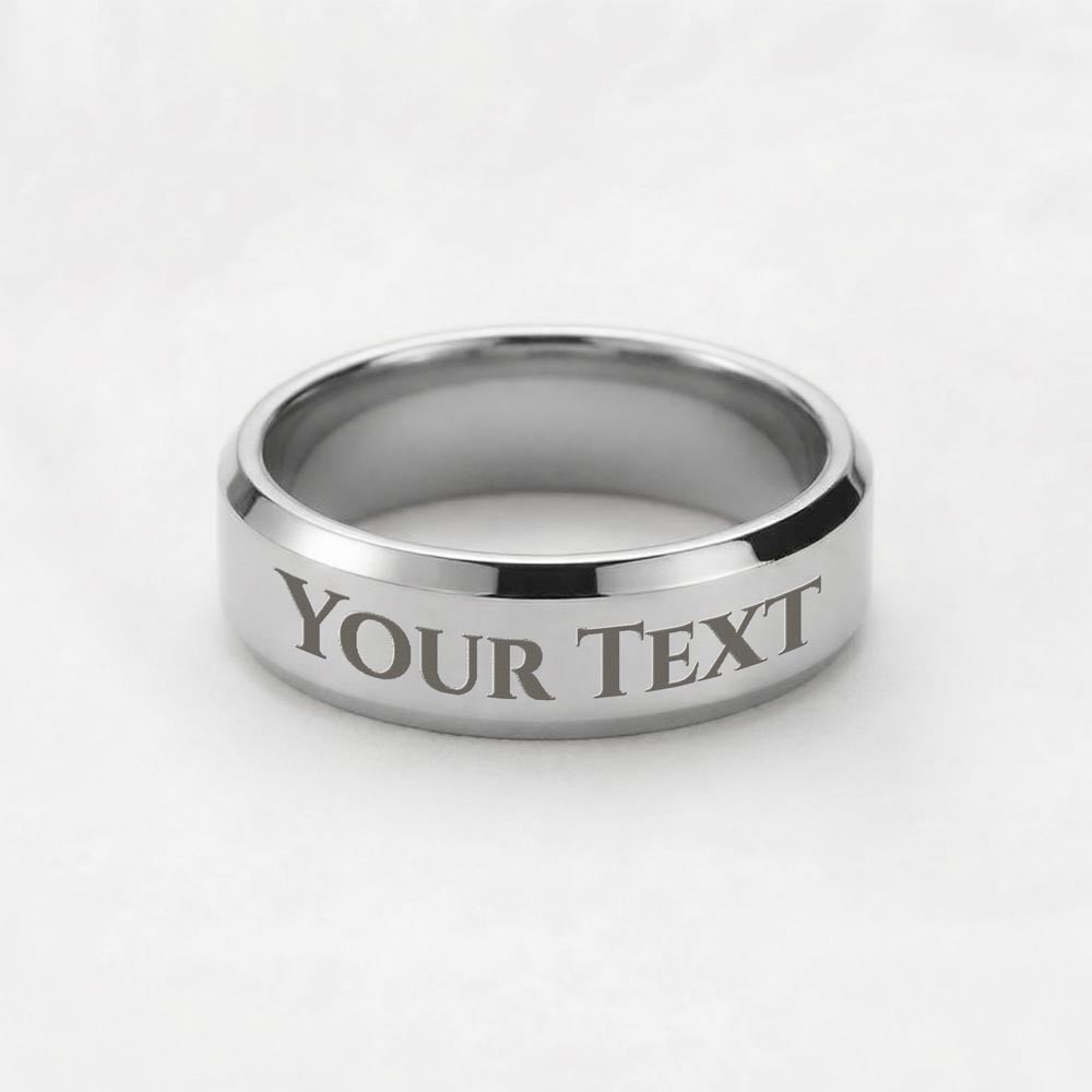 Personalized engraved ring