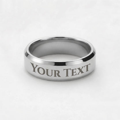 Personalized engraved ring