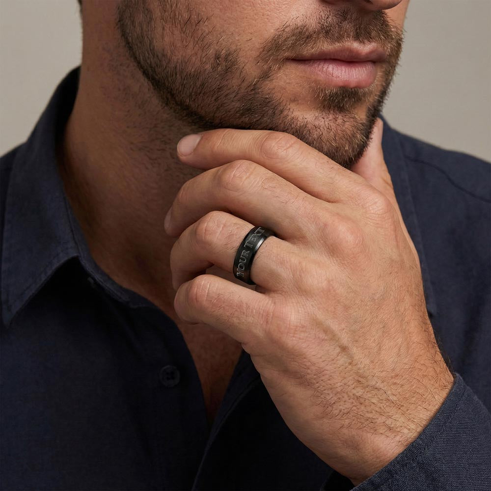 Personalized engraved ring