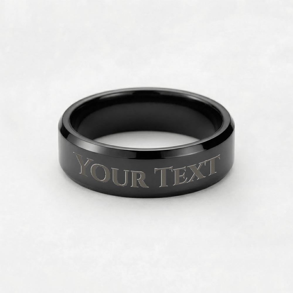 Personalized engraved ring