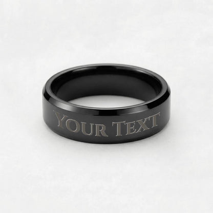 Personalized engraved ring