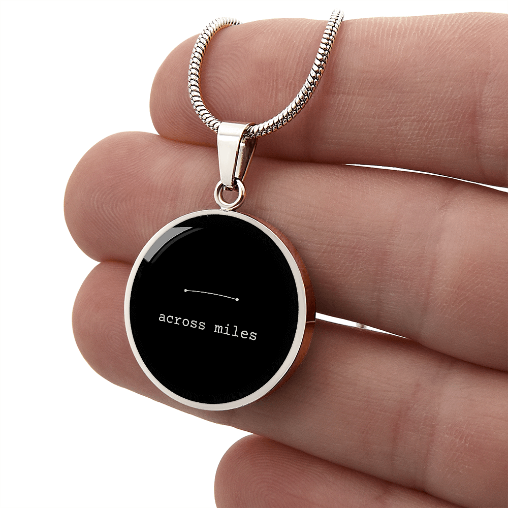 Across Miles Necklace (Black Edition) – A Quiet Reminder When Distance Feels Heavy