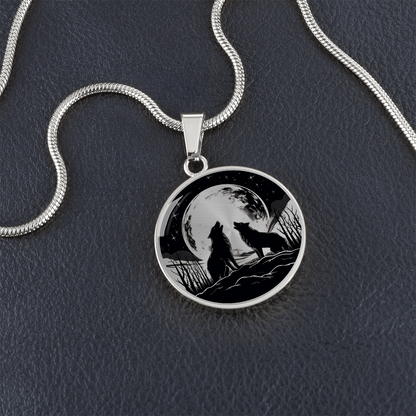 Howling Wolves Necklace – Wolf Pack Pendant Jewelry