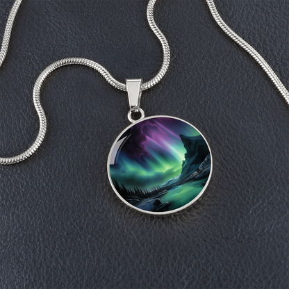 Northern Lights Necklace – Aurora Borealis Pendant Jewelry