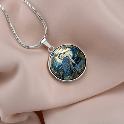 Blue Heron Pendant Necklace – Elegant Bird & Nature Jewelry