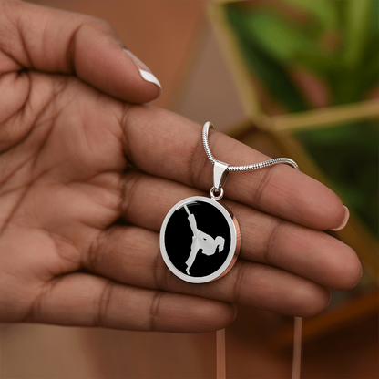 Karate Girl Necklace – Martial Arts Pendant Jewelry