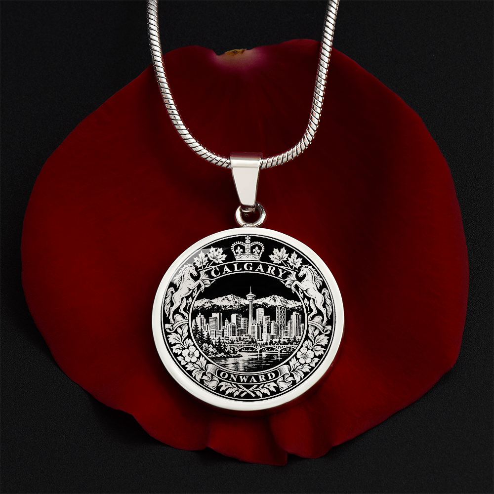 Calgary Skyline Necklace – Alberta Heritage Pendant