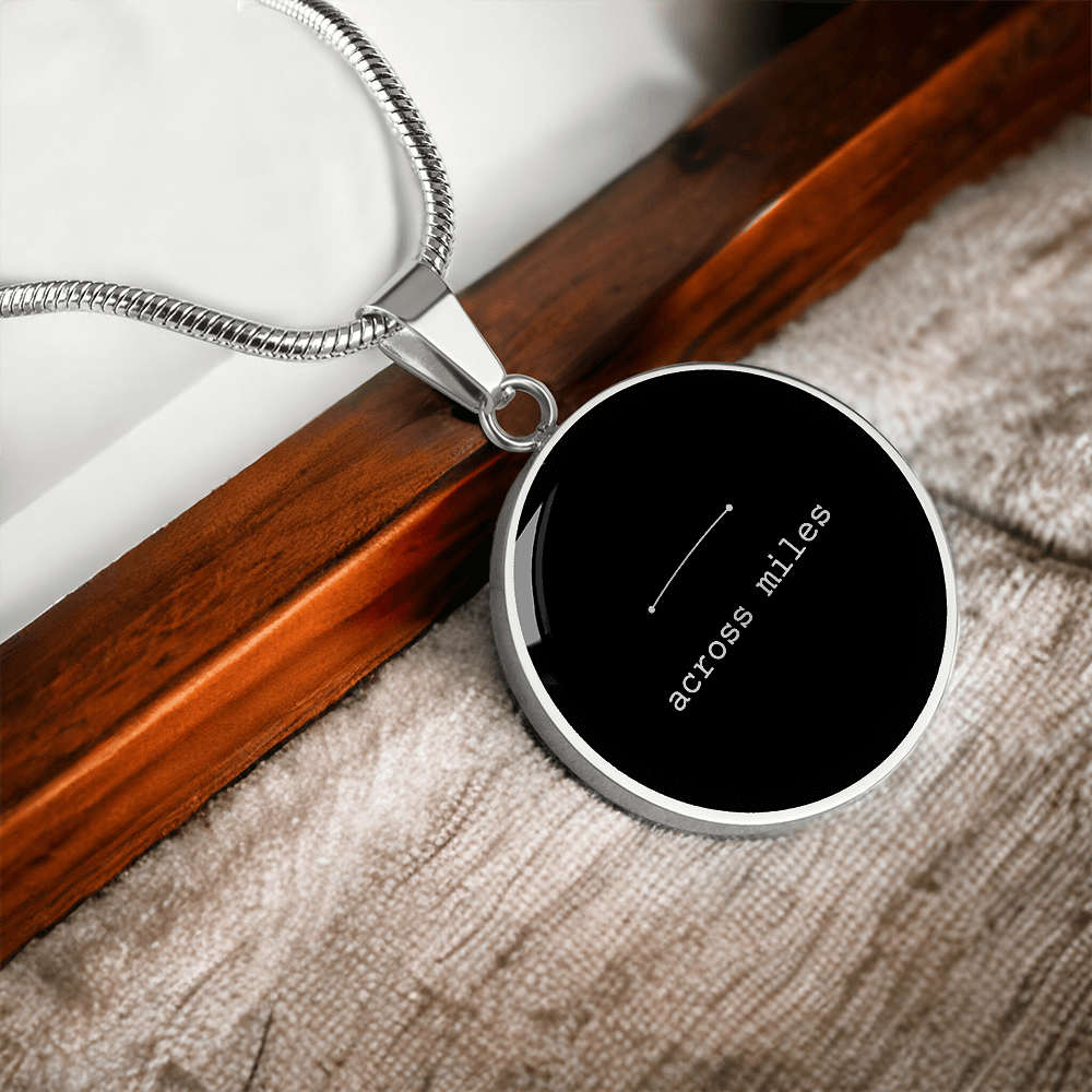 Across Miles Necklace (Black Edition) – A Quiet Reminder When Distance Feels Heavy
