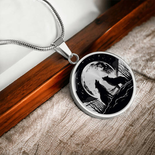 Howling Wolves Necklace – Wolf Pack Pendant Jewelry