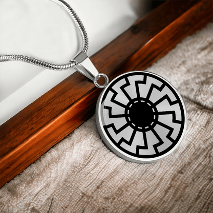 black sun pendant