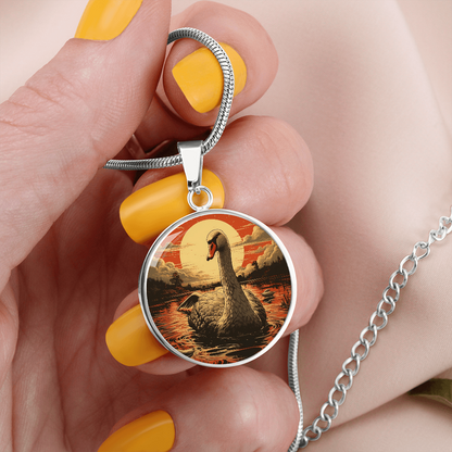 Swan Necklace – Elegant Swan Pendant & Bird Jewelry