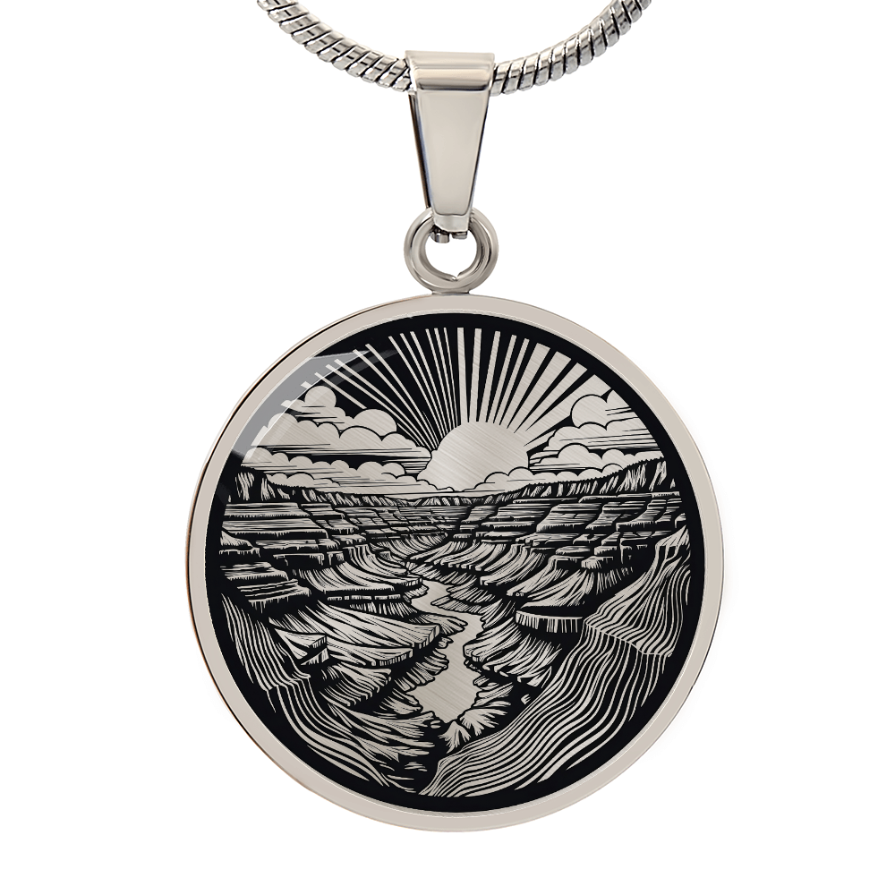 Grand Canyon Necklace – National Park Landscape Pendant