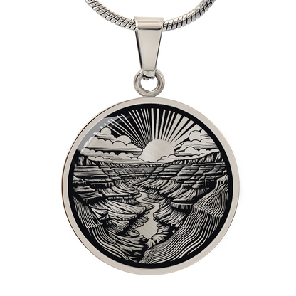 Grand Canyon Necklace – National Park Landscape Pendant