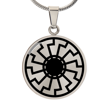 black sun pendant