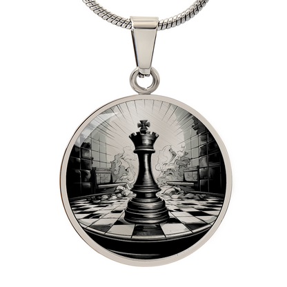 Chess King Necklace – Chess Piece Pendant for Players