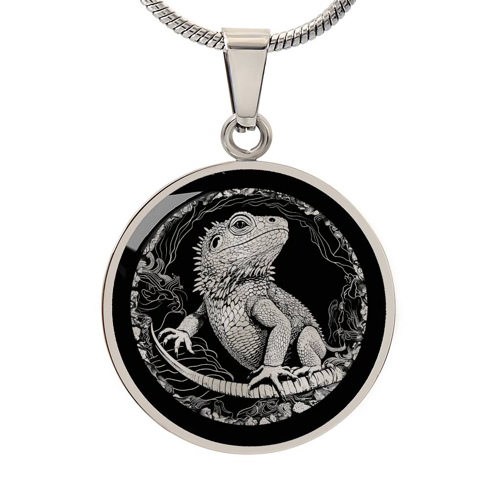 Bearded Dragon Necklace – Reptile & Lizard Pendant Jewelry