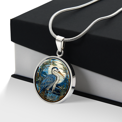 Blue Heron Pendant Necklace – Elegant Bird & Nature Jewelry