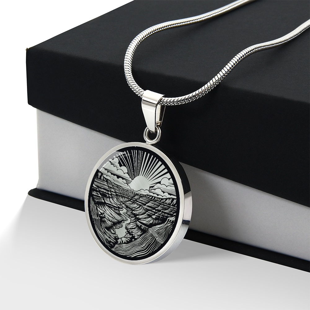 Grand Canyon Necklace – National Park Landscape Pendant