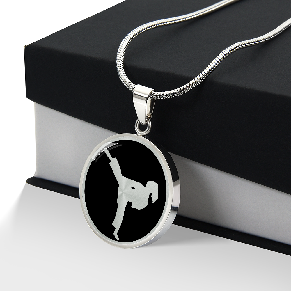Karate Girl Necklace – Martial Arts Pendant Jewelry