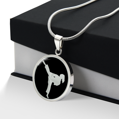 Karate Girl Necklace – Martial Arts Pendant Jewelry