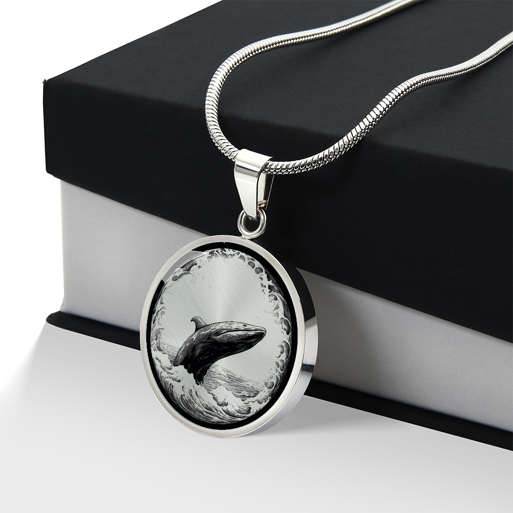 Breaching Whale Necklace – Ocean Wildlife Pendant