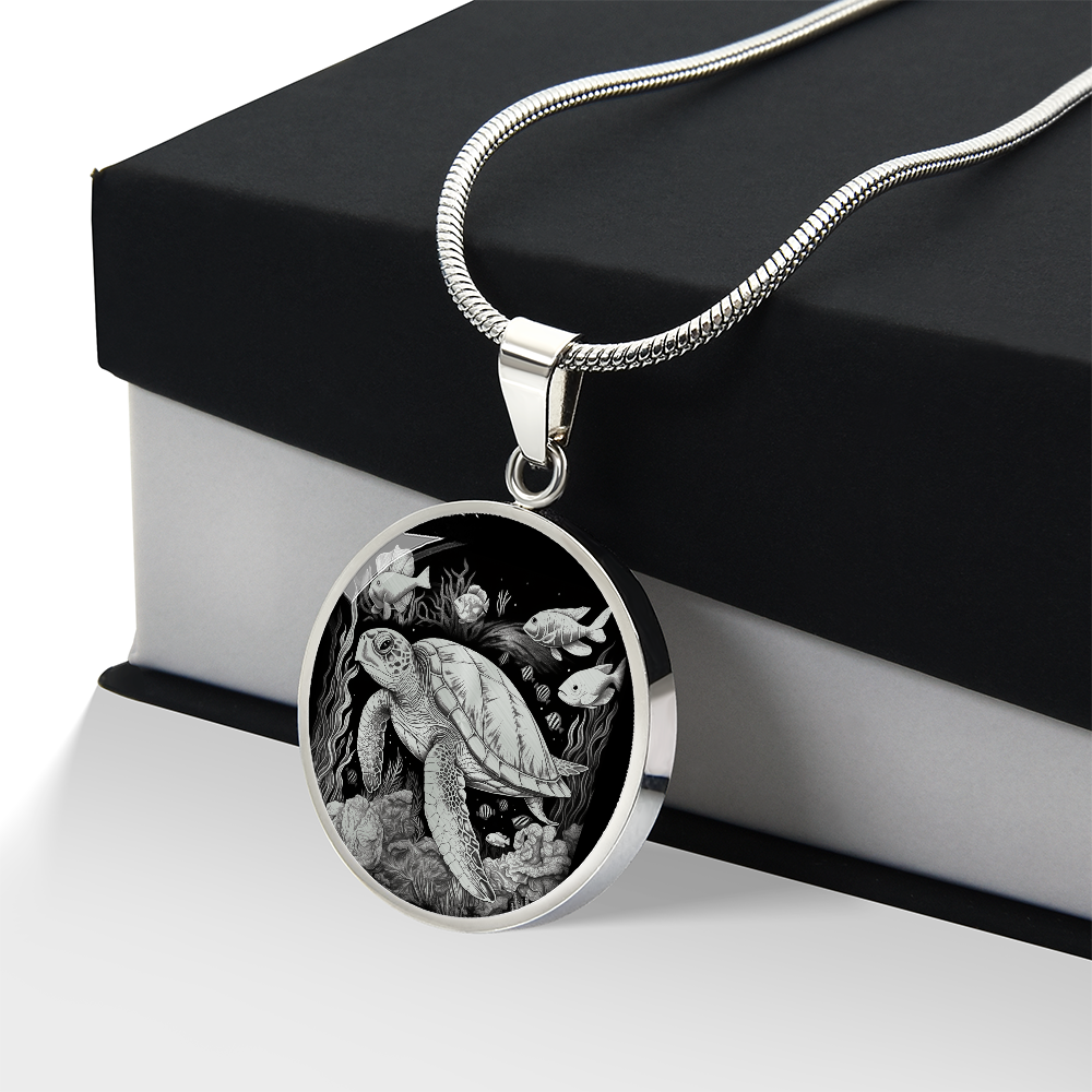 Sea Turtle Necklace – Ocean-Inspired Turtle Pendant Jewelry