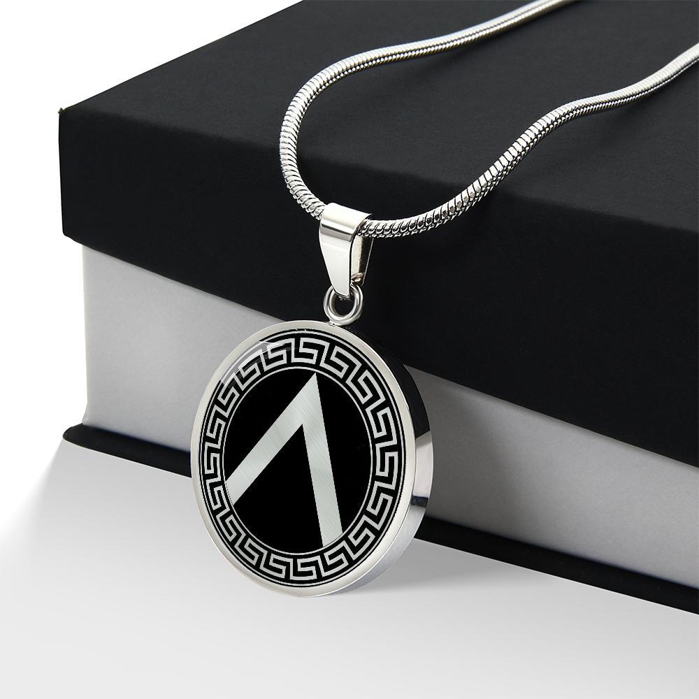 Spartan Shield Necklace – Ancient Greek Warrior Pendant