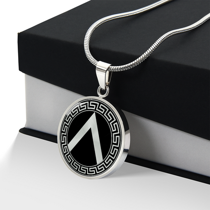 Spartan Shield Necklace – Ancient Greek Warrior Pendant