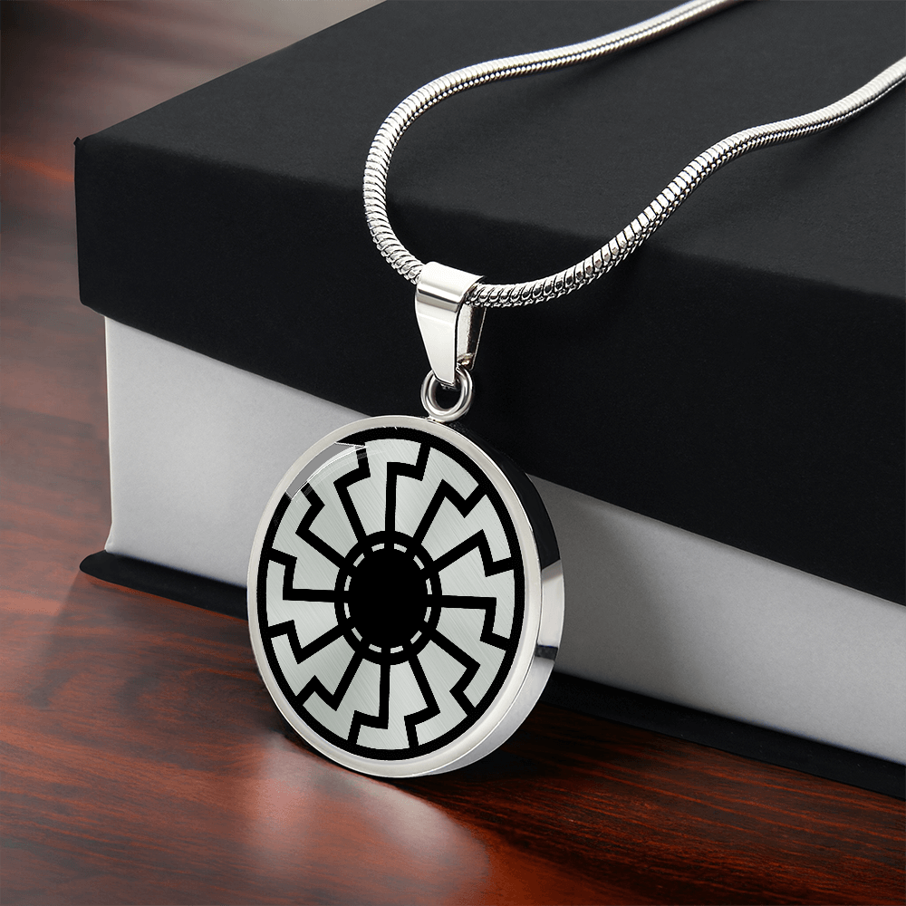 black sun pendant