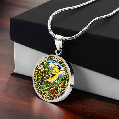 Finch jewellery gift for birdwatchers and nature lovers