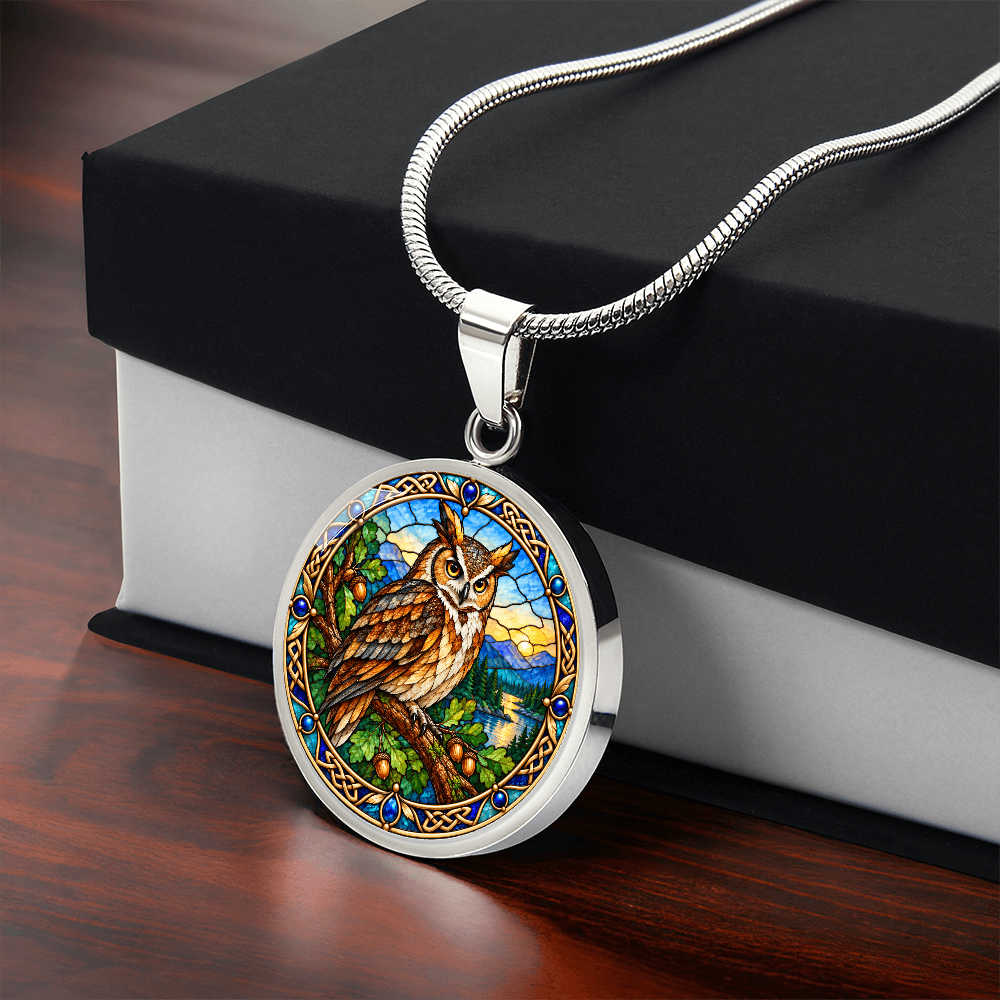 Colorful owl jewelry gift for bird lovers and wildlife enthusiasts