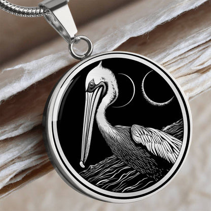 Personalized Pelican Necklace | Pelican Bird Jewelry