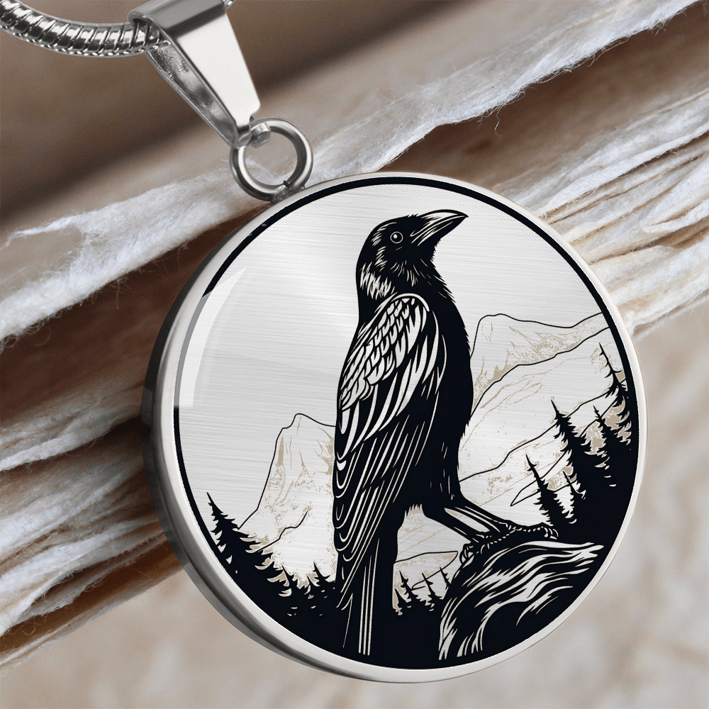 Raven Necklace – Gothic Crow & Raven Pendant Jewelry