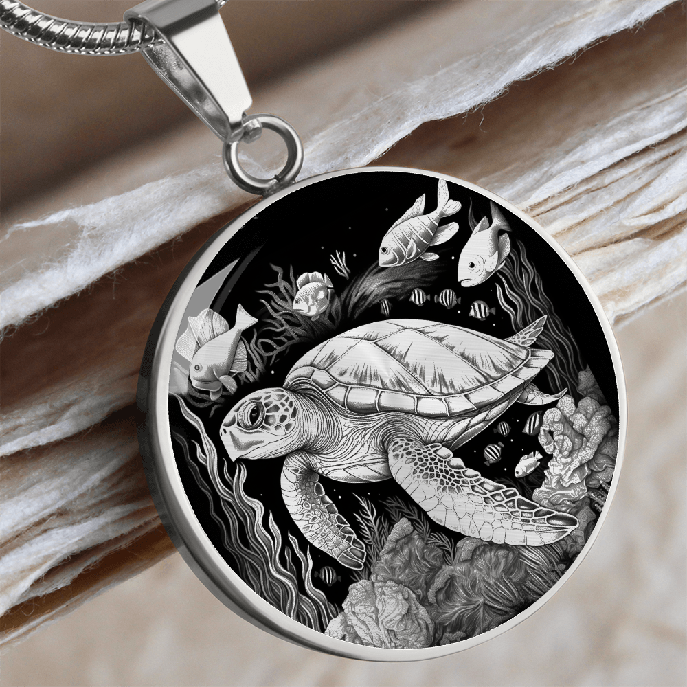 Sea Turtle Necklace – Ocean-Inspired Turtle Pendant Jewelry