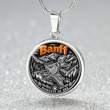 Banff Mountain Necklace – Canadian Rockies Nature Pendant