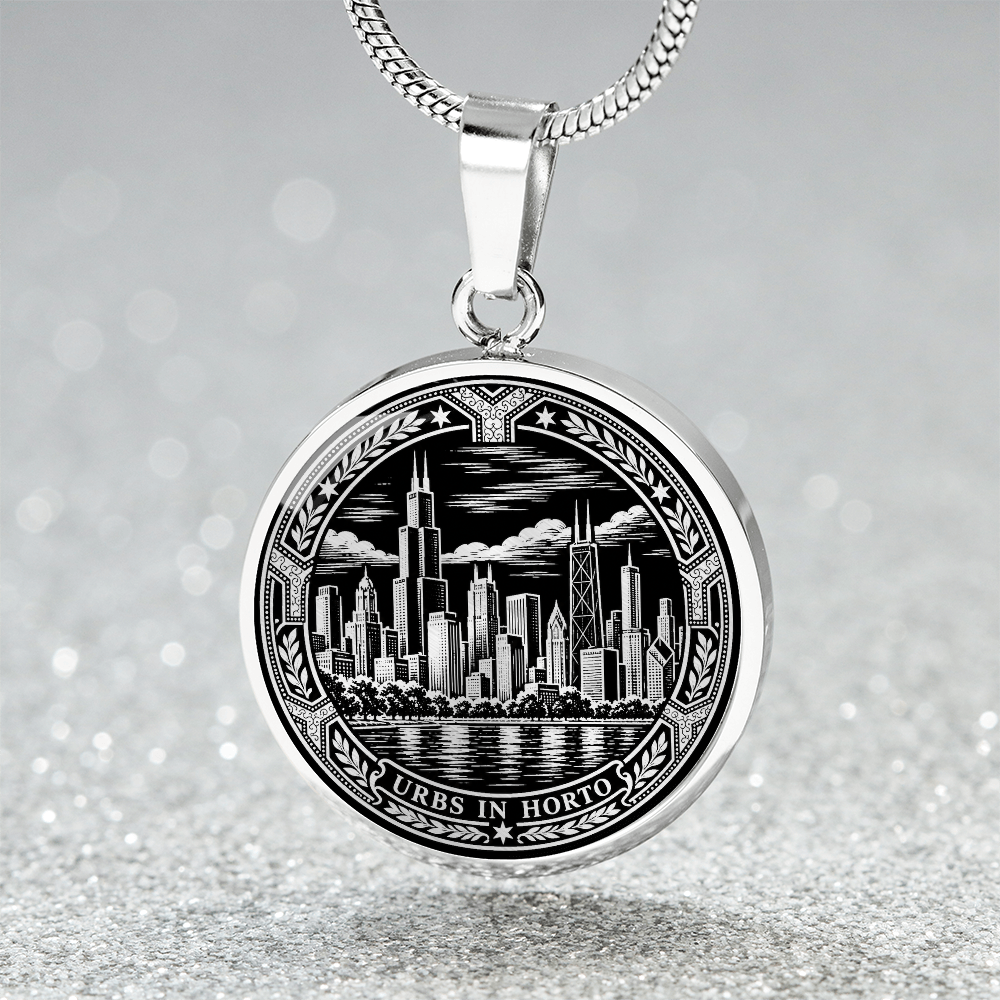 Chicago Skyline Necklace – City in a Garden Pendant