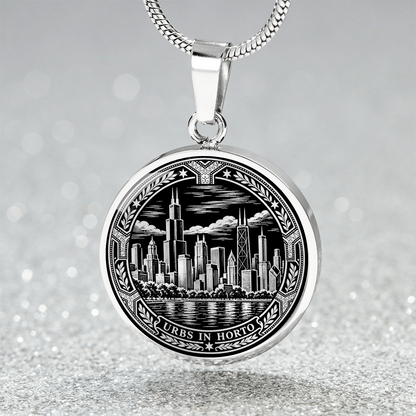 Chicago Skyline Necklace – City in a Garden Pendant