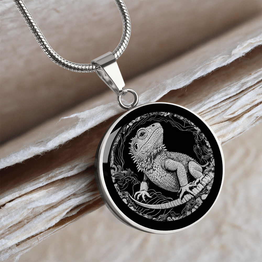Bearded Dragon Necklace – Reptile & Lizard Pendant Jewelry