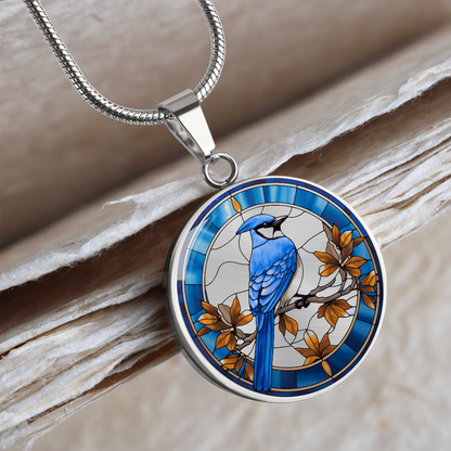 Blue Jay Necklace – Beautiful Bird Pendant Jewelry