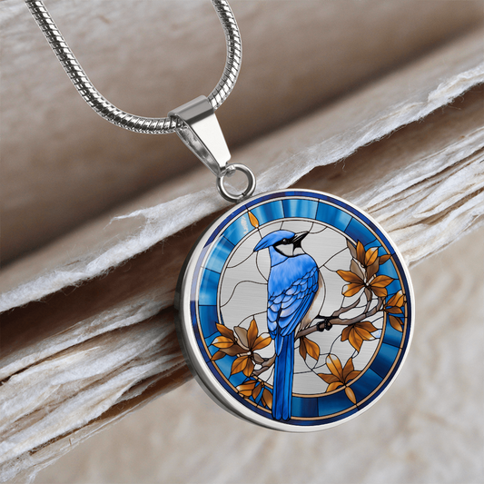 Blue Jay Necklace – Beautiful Bird Pendant Jewelry