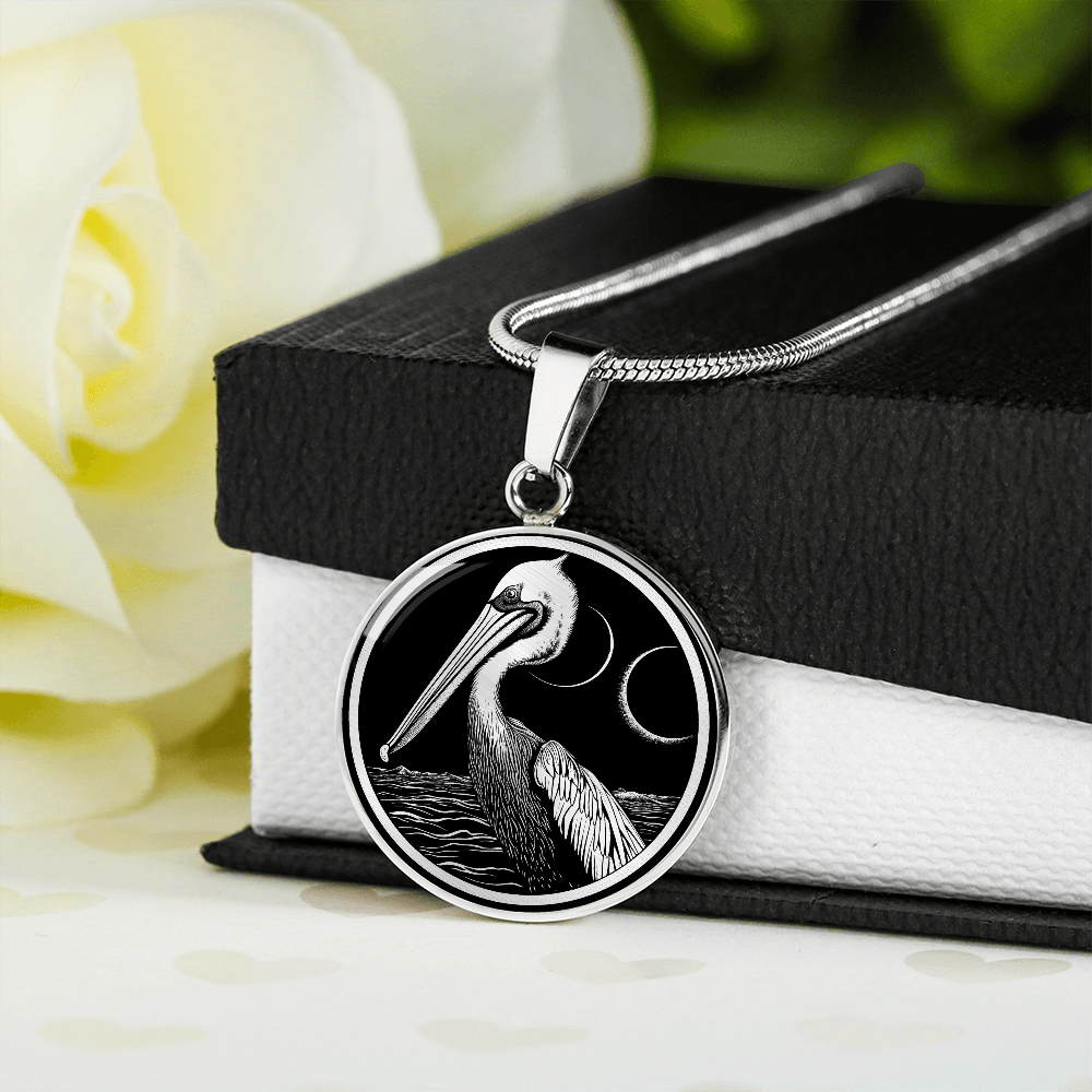 Personalized Pelican Necklace | Pelican Bird Jewelry