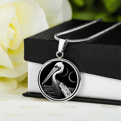 Personalized Pelican Necklace | Pelican Bird Jewelry