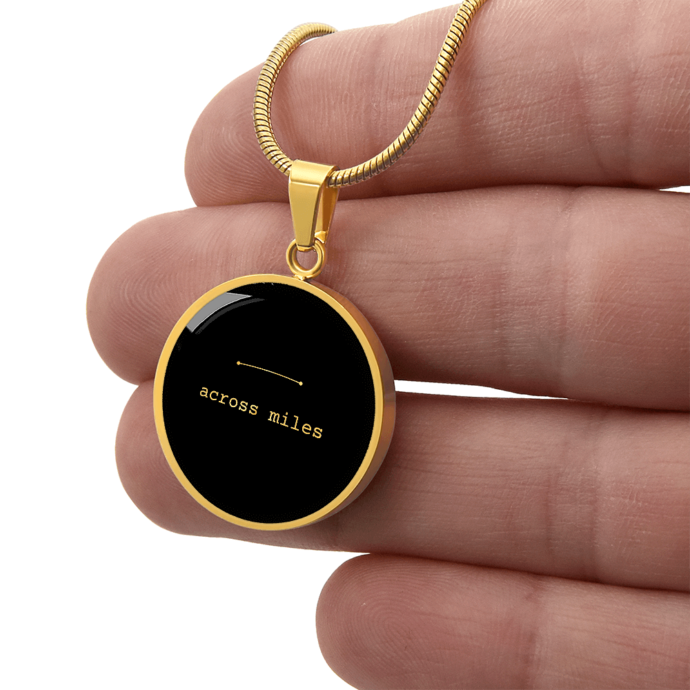 Across Miles Necklace (Black Edition) – A Quiet Reminder When Distance Feels Heavy
