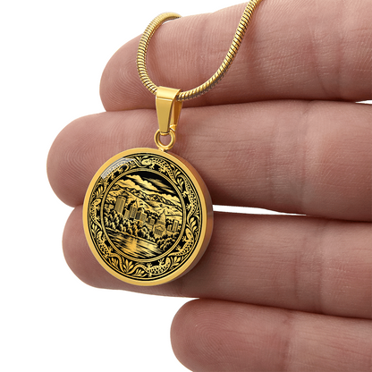 Boise Skyline Necklace – Idaho Mountain City Pendant