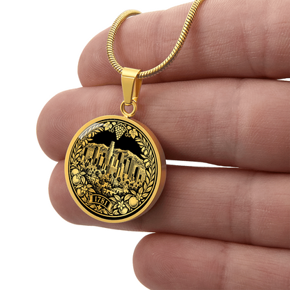 Los Angeles Skyline Necklace – Botanical City Pendant