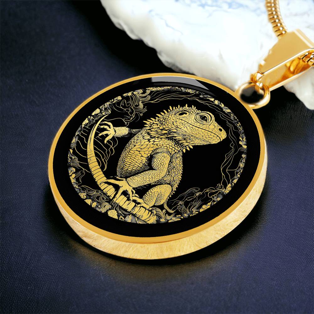 Bearded Dragon Necklace – Reptile & Lizard Pendant Jewelry