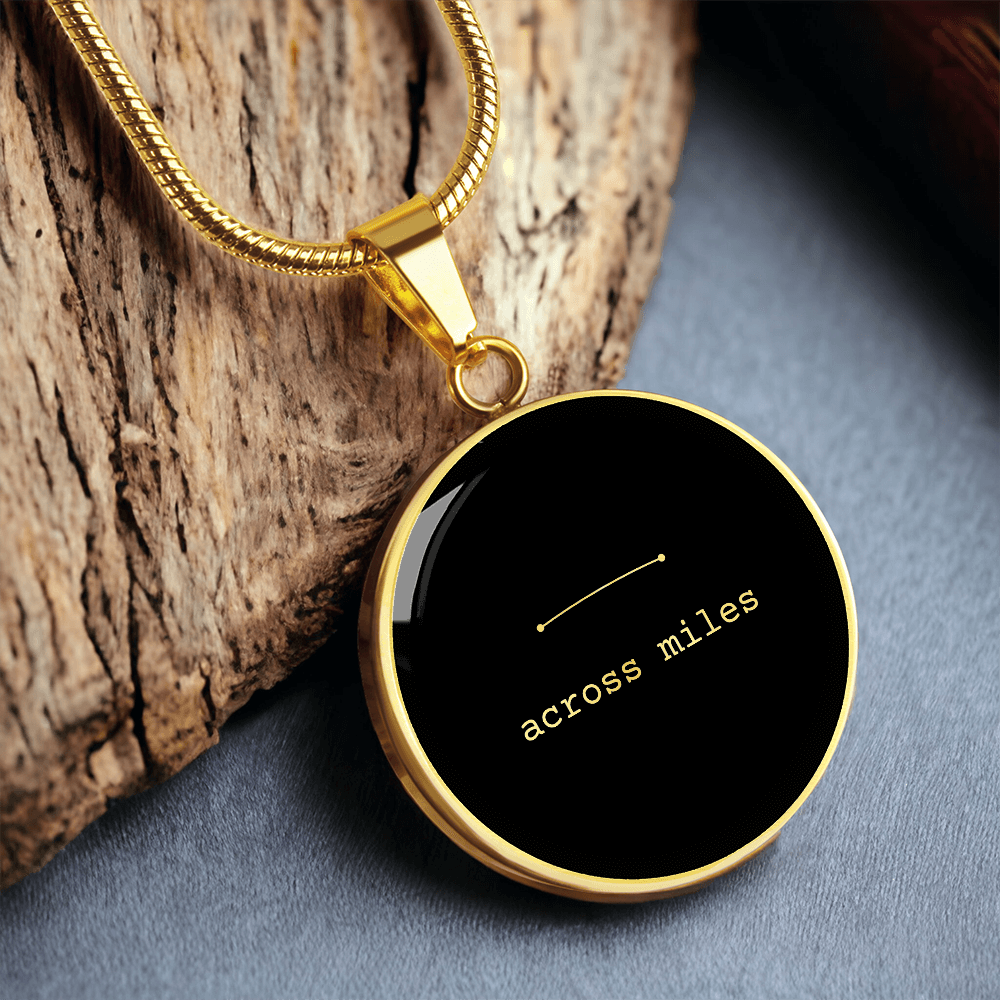 Across Miles Necklace (Black Edition) – A Quiet Reminder When Distance Feels Heavy